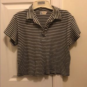 Vintage strip crop top